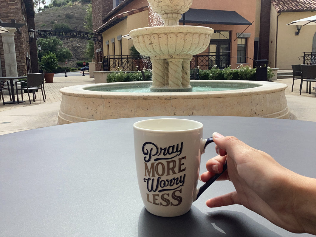 Pray More Worry Less mug