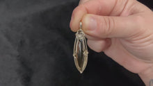 Load and play video in Gallery viewer, Citrine Sterling Silver Wrapped Pendant
