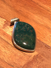 Load image into Gallery viewer, Bloodstone Pendant With Sterling Silver Raindrop
