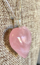 Load image into Gallery viewer, Rose Quartz Heart Pendant
