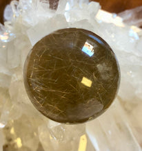 Load image into Gallery viewer, Smoky Quartz Sphere with Rutilates, P19
