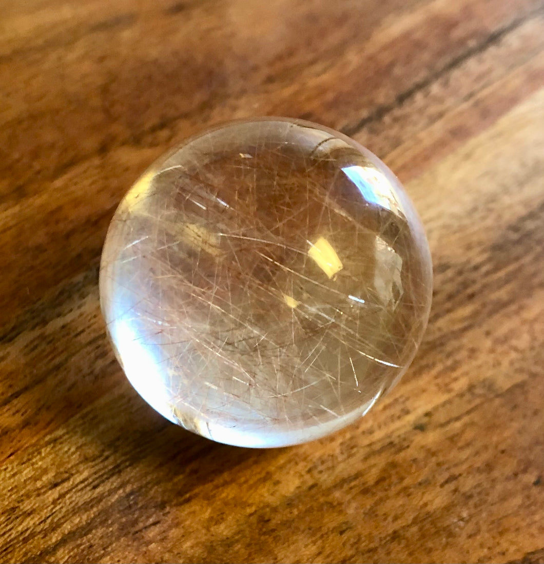 Quartz Sphere with Rutilates, P16