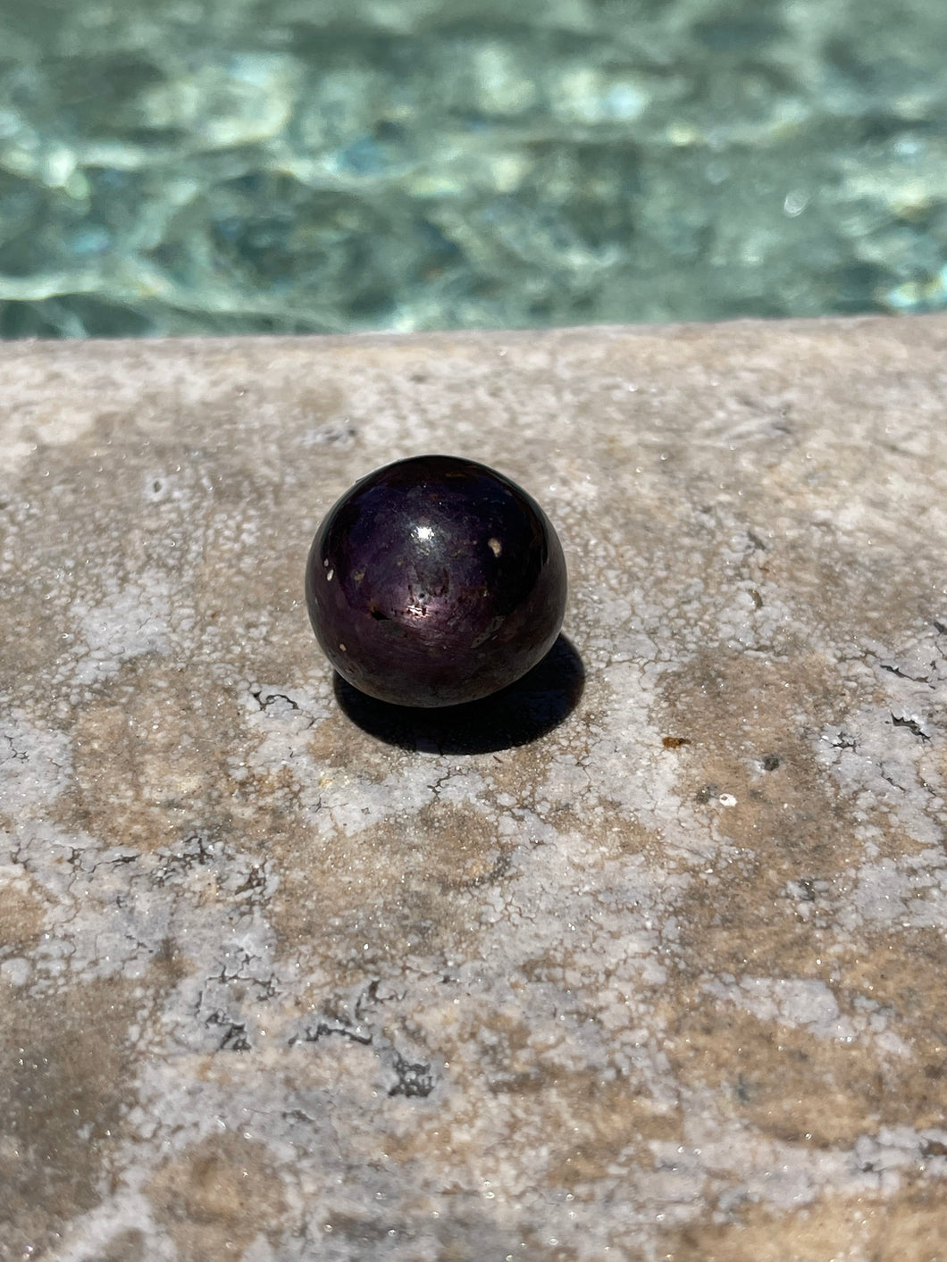 Black + Purple Corundum Sphere P2-21
