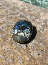 Load image into Gallery viewer, Azurite Malachite Palm Stone P2-31
