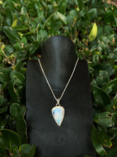 Load image into Gallery viewer, Rainbow Moonstone Teardrop Pendant With Sterling Silver
