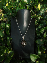 Load image into Gallery viewer, Brown Obsidian Teardrop Pendant With 925 Sterling Silver (A)
